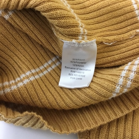 Freshman 1996 Sleeveless Sweater Tank Top Knit Striped Y2K - Picture 7 of 7